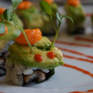 Caterpillar sushi roll